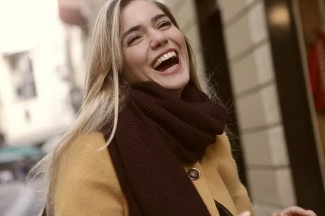 Woman laughing
