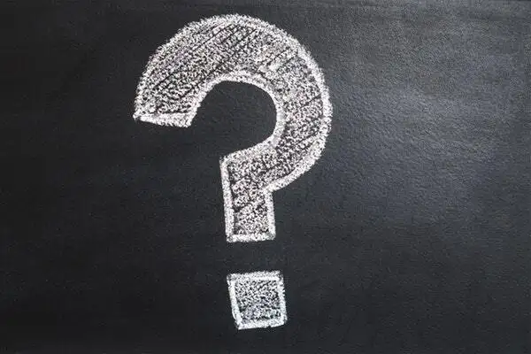 Chalk question mark