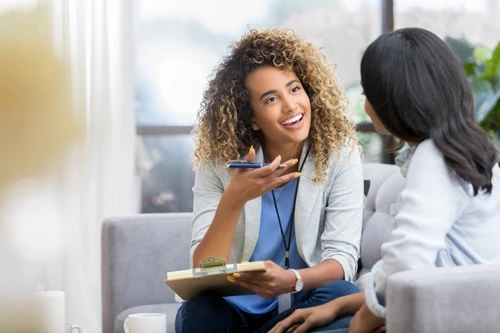 Women talking
