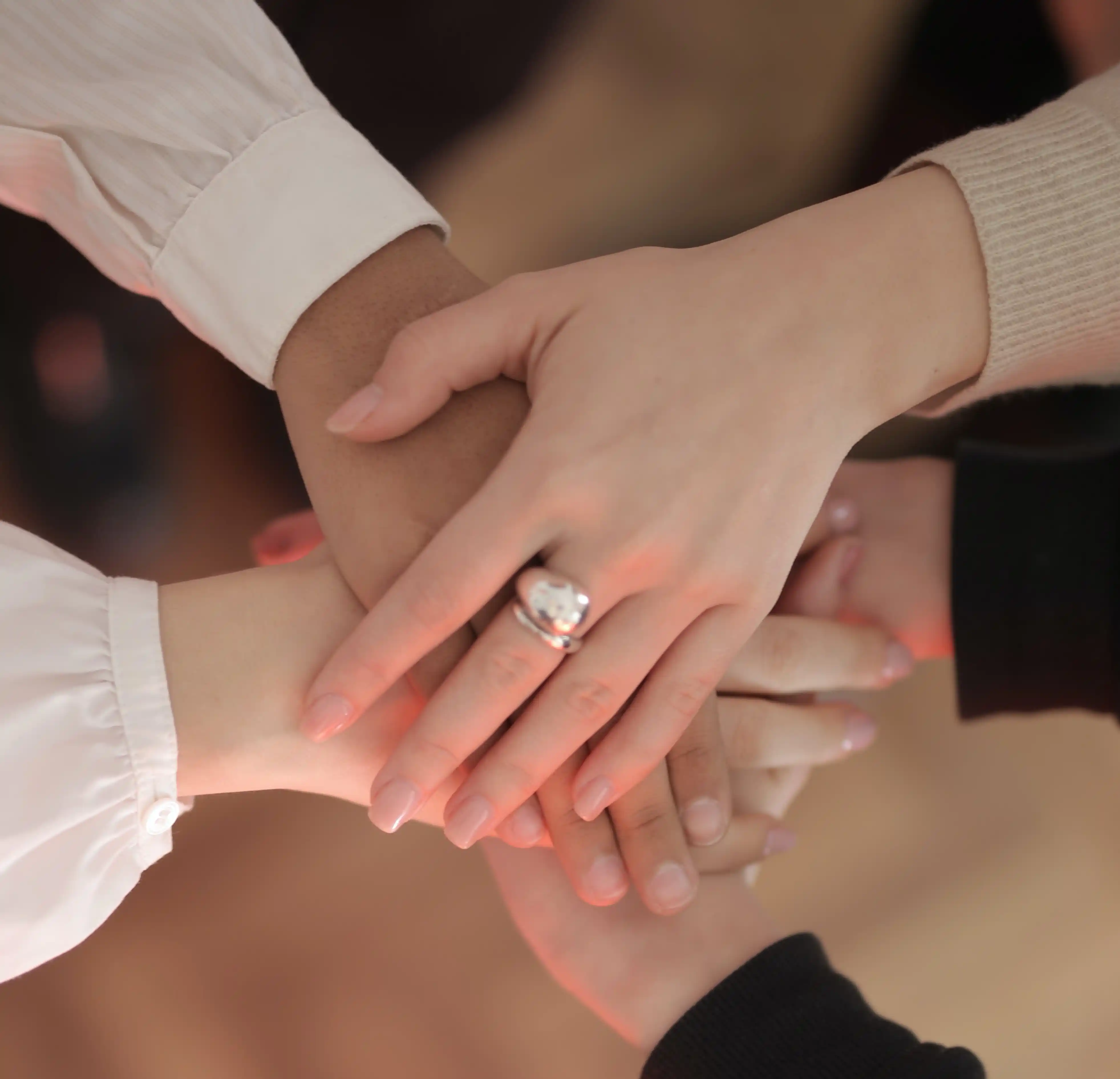 Hands in a huddle