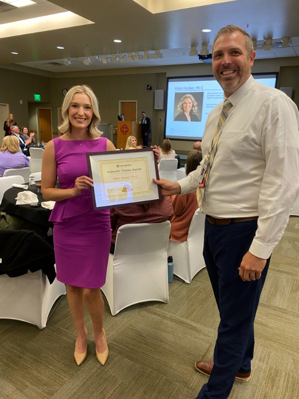 Kelsy Hacker, Physician Assistant, Certified with Dave Zarkou, MD, Executive Medical Director, Specialty Care.