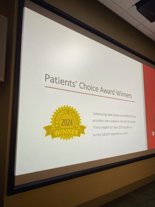 The awards presentation.