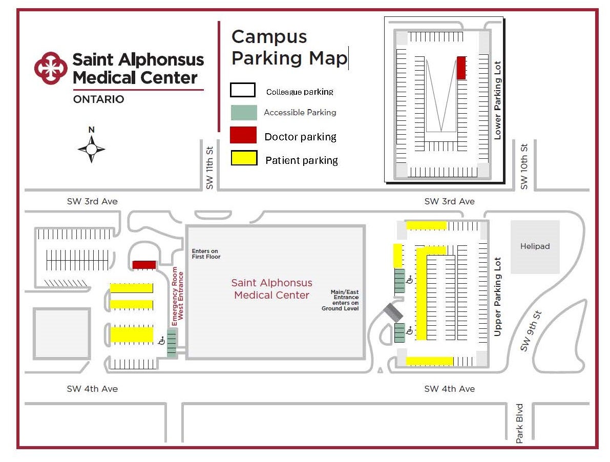 Saint Alphonsus Medical Center Ontario Campus Map
