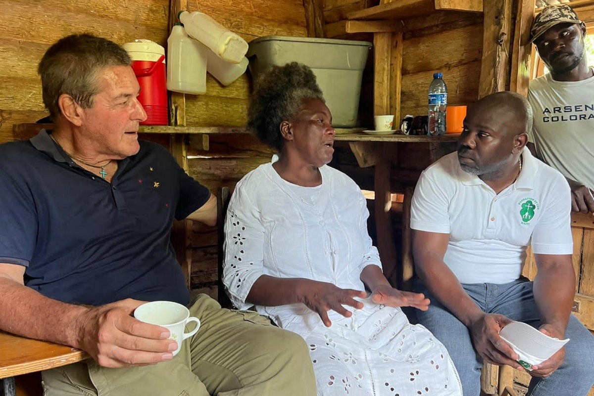 Father Rick is on the front lines of the chaos, which surprises no one who knows him.