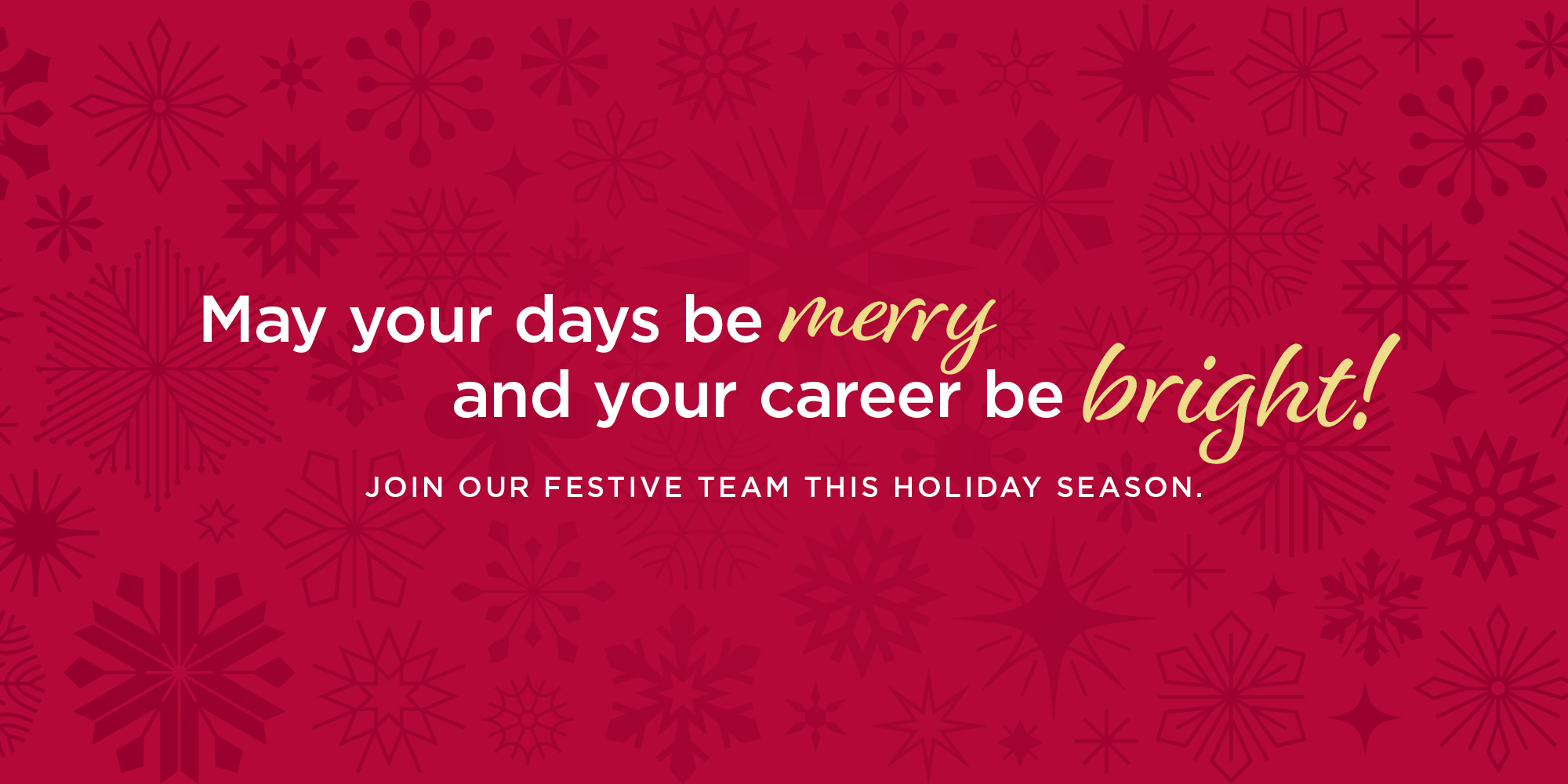 Merry & Bright Job Opportunities Await